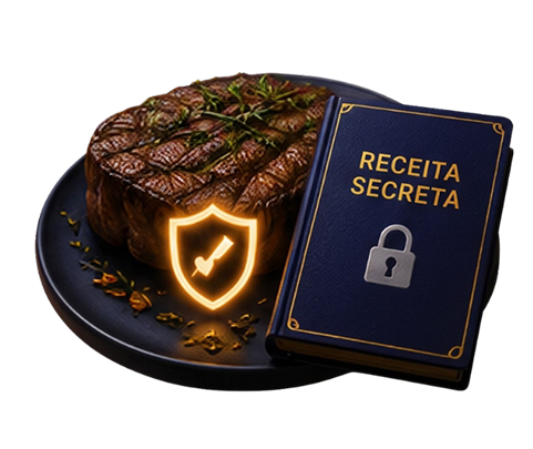 Receita protegida e o alimento pronto